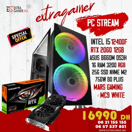 Achat PC GAMER ULTRA STREAM I5 12400F Rtx 2060|ExtraGamer